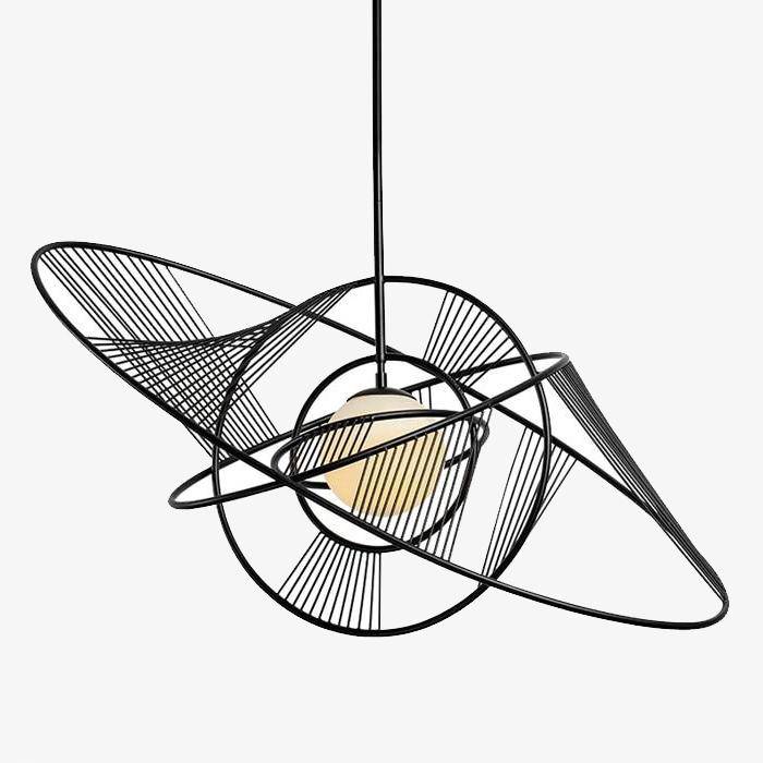 Design chandelier with interlocking circles Deco
