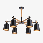 Lustre en bois et métal rustique Personality