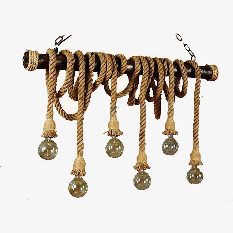 Chandelier in the shape of hanging ropes Vintage
