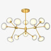Lustre LED design branches et lampes en verre Lighting