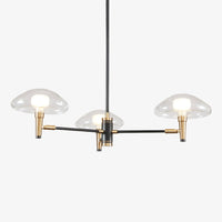 Lustre moderne abat-jours en forme de méduse en verre Hailey