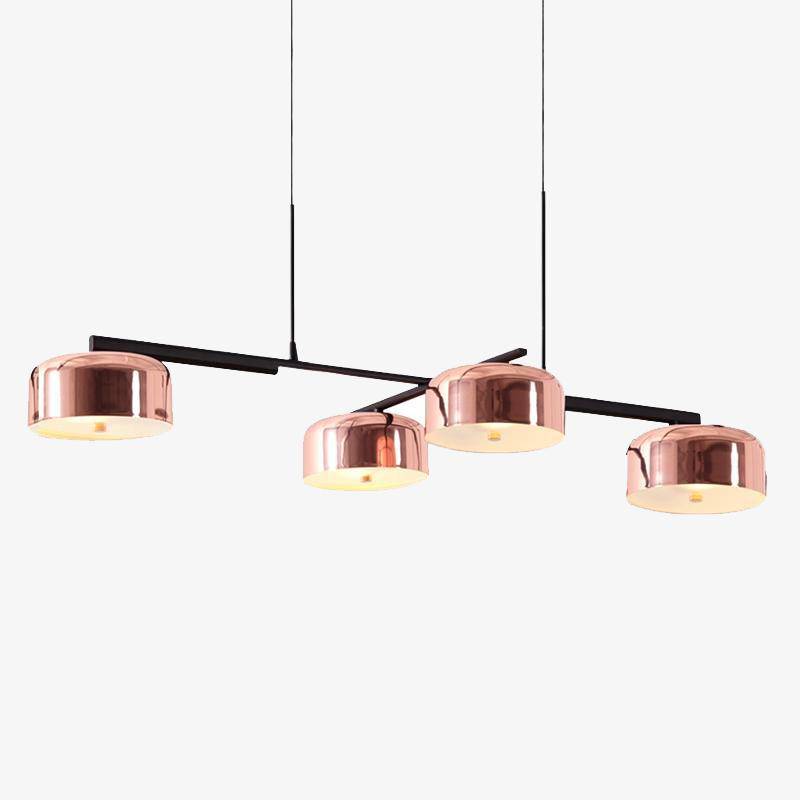 Lustre moderne avec abat-jour chromé - vue 2 sur 10