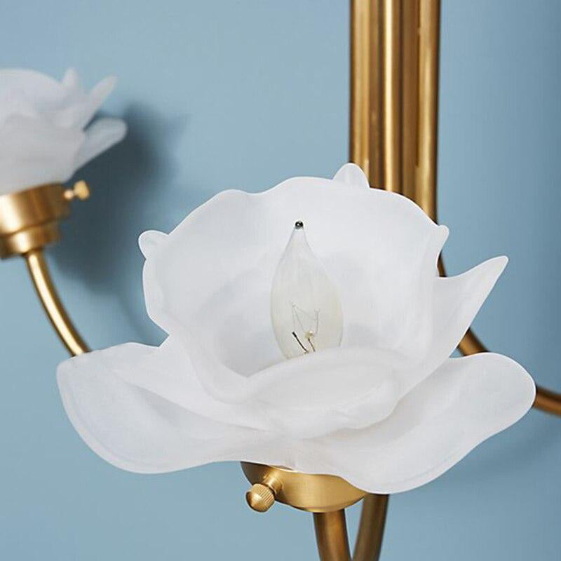 Lustre moderne avec ampoules en forme de rose Florenzia