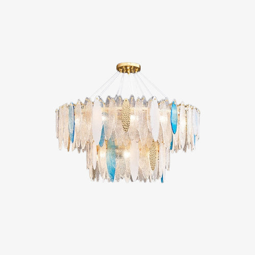 Lustre moderne avec lames en verre luxury Valentina