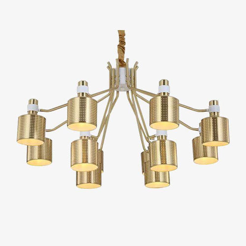 Lustre moderne doré Nordic