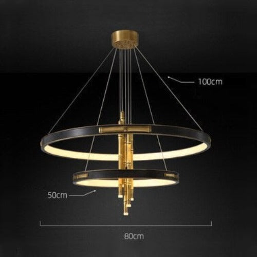 Lustre moderne et circulaire style chinois luxury Yoshi - vue 6 sur 6