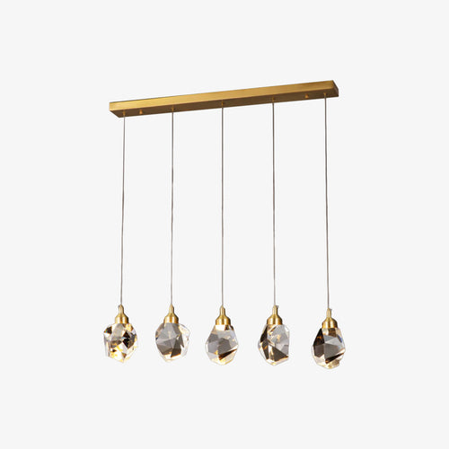 Lustre moderne LED avec larme en cristal Tyana - vue 2 sur 5
