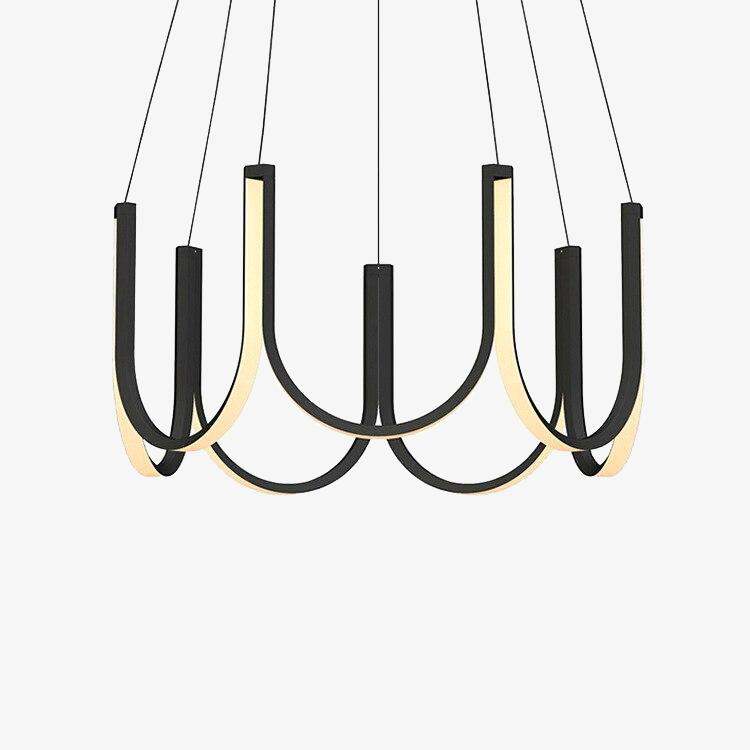 Unalli modern LED bow chandelier