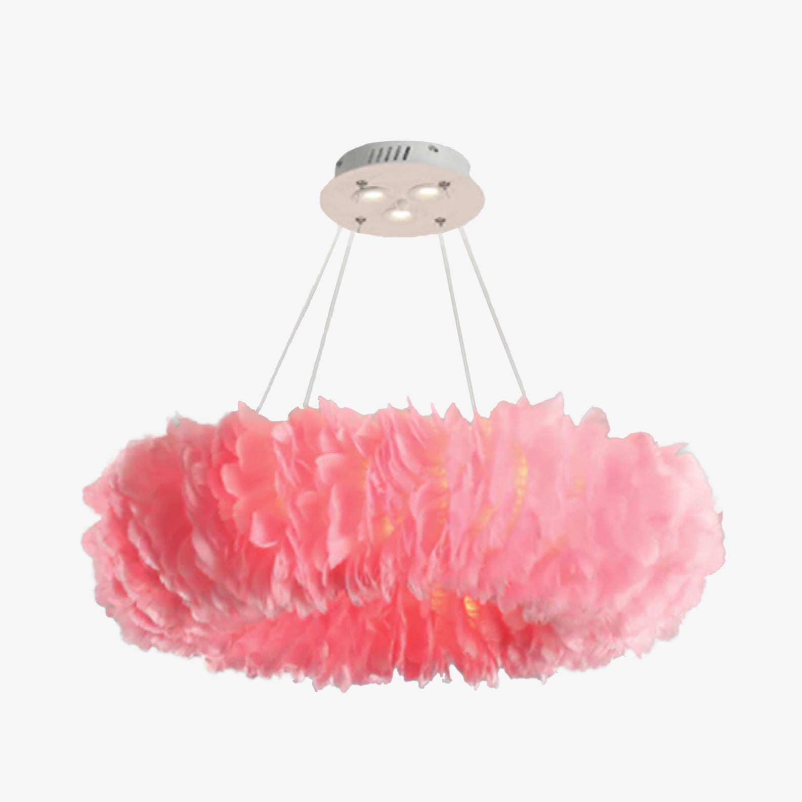 Lustre moderne LED en forme de pivoine Floricenta - vue 9 sur 10