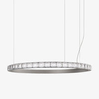 Lustre moderne LED style bague avec diamants en cristal Martis
