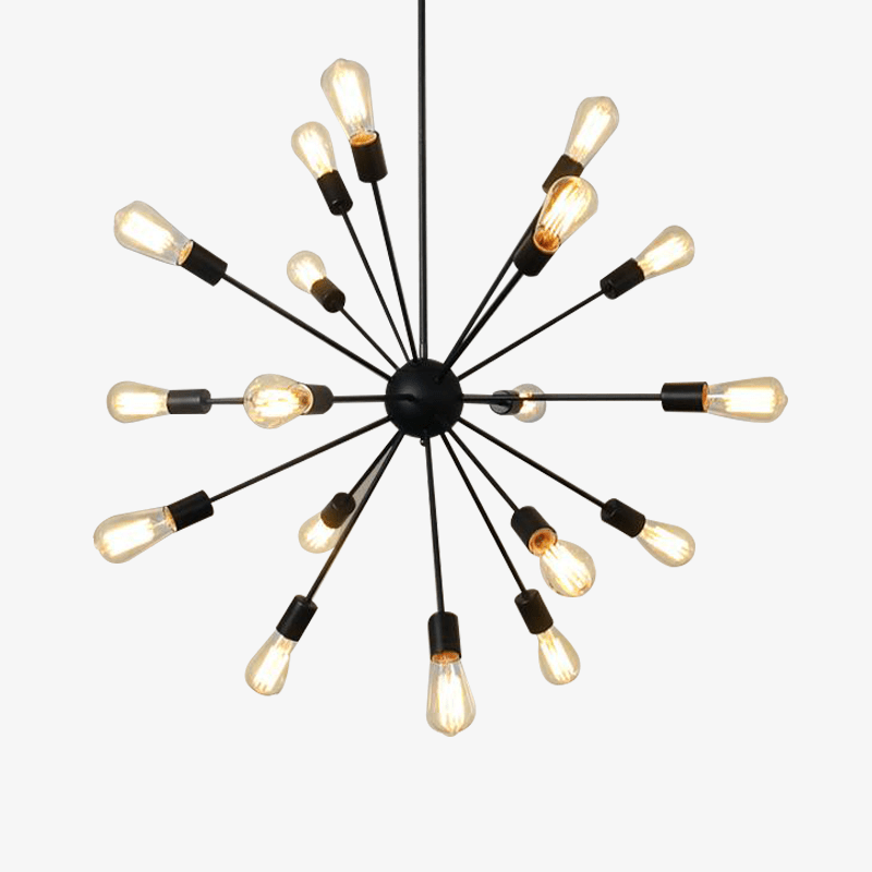 Pendant chandelier in ball with several arms Sputnik