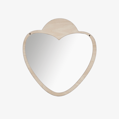Miroir mural en forme de coeur Decoration