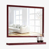 Miroir mural rectangulaire en aluminium Shelf