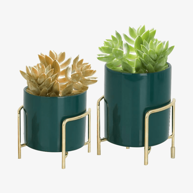 Low modern pedestal plant stand Loft
