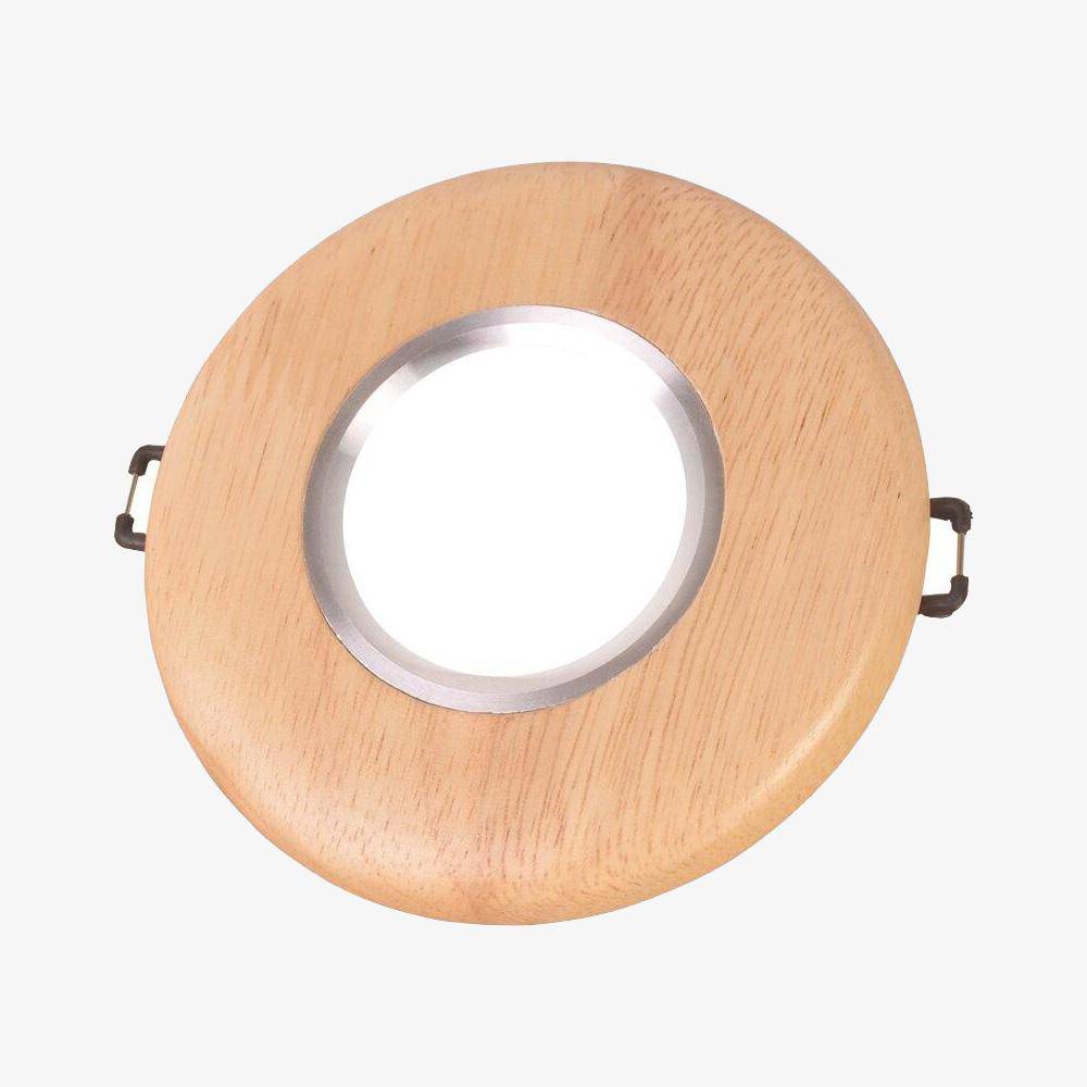 Plafonnier à LED spot en bois Aibiou