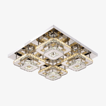 Plafonnier carré LED en cristal carré Square