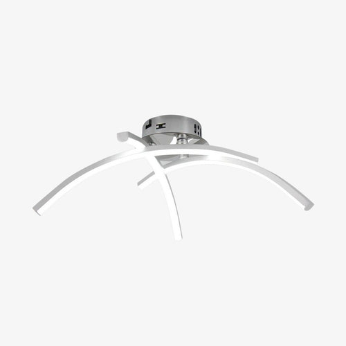 Plafonnier design LED avec 3 barres courbées en métal Teylor