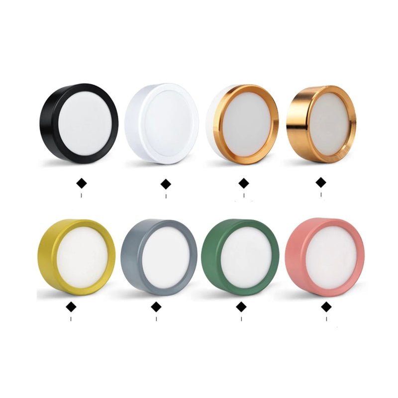 Spot design LED circulaire en aluminium coloré Jasob