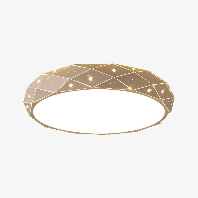 Lámpara de techo design LED geométrica con estrellas