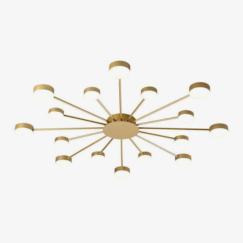 Sunshine design ceiling lamp with several LED rings