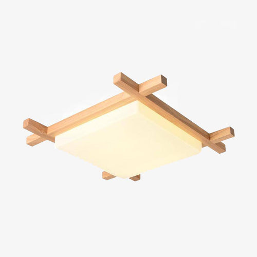 Plafonnier en bois à LED Botimi