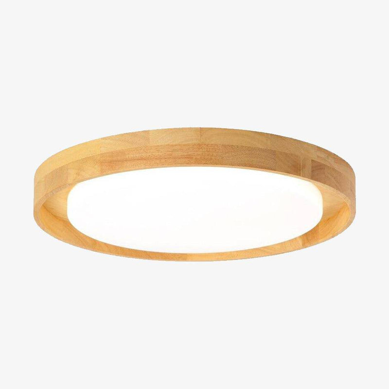 Lámpara de techo LED redonda de madera design Solid