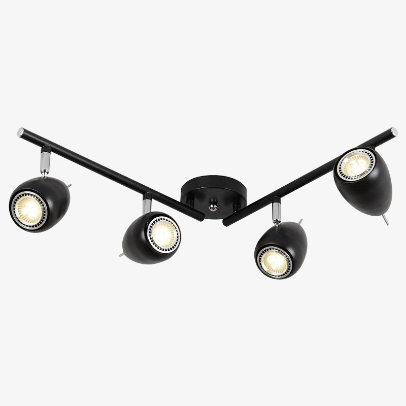 Metal ceiling light with Spotlight LED directional