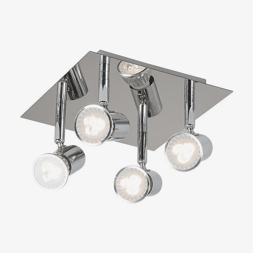 Plafonnier LED chromé à spots Home - vue 2 sur 8