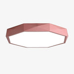 Plafonnier LED octogone coloré très fin Balcony