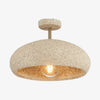 Plafonnier moderne avec abat-jour style pierre Kery