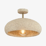 Plafonnier moderne avec abat-jour style pierre Kery