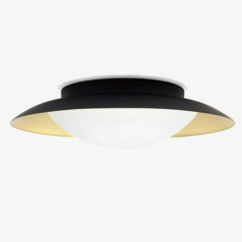 Plafonnier moderne LED avec abat-jour arrondi et boule lumineuse