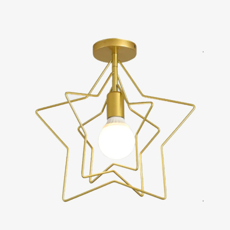 Modern LED ceiling lamp with geometric shapes Yria