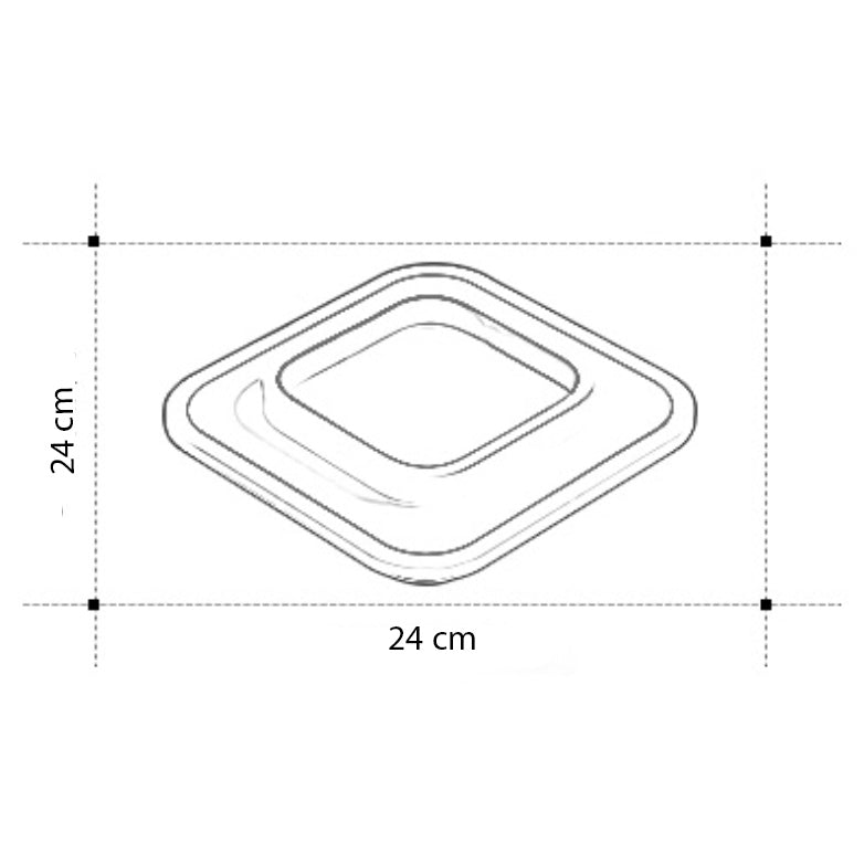 Plafonnier moderne LED forme carré ou circulaire Clery