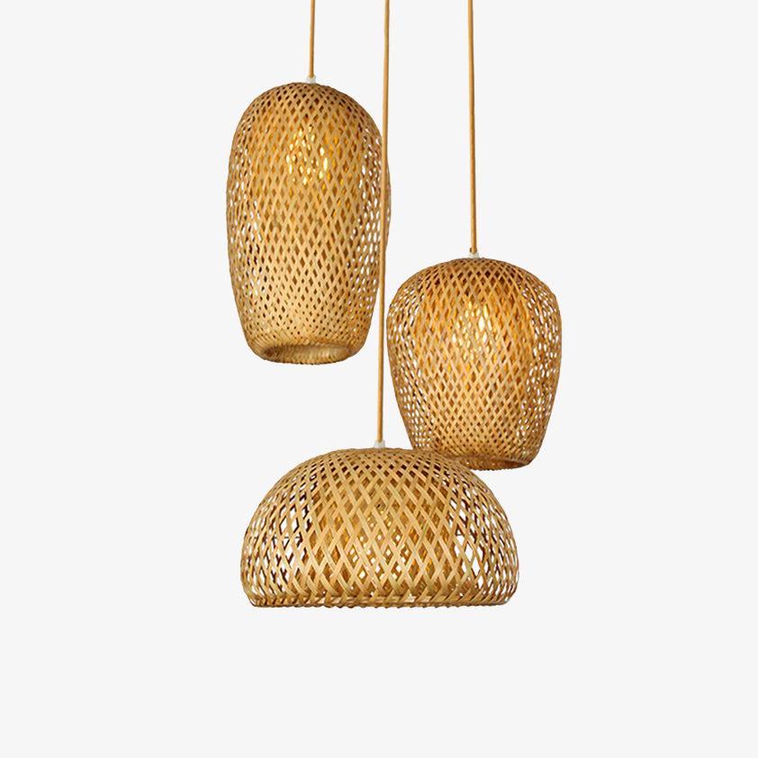 Luminaire en bambou