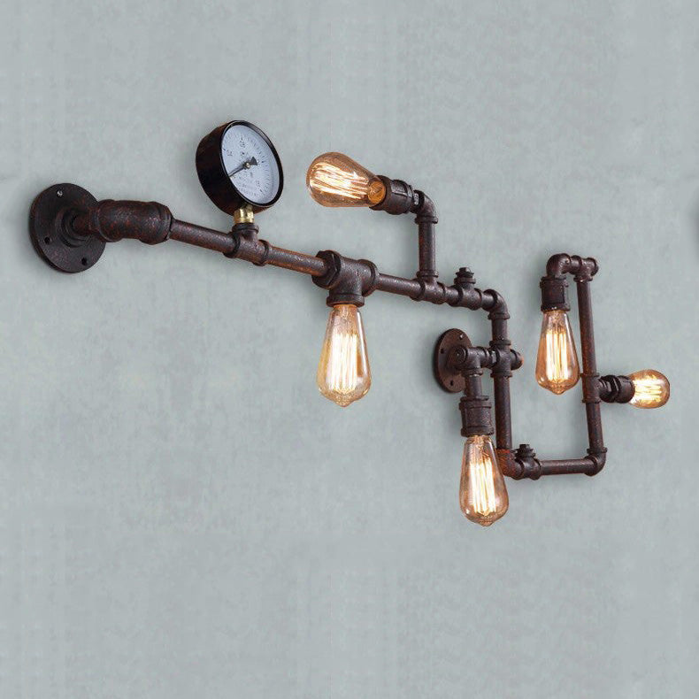 wall lamp industrial wall made of Amparo pipes