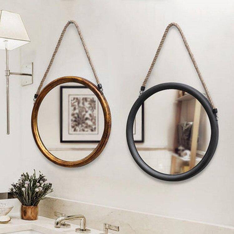 Alloy heart-shaped hanging mirror