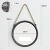 Miroir mural suspendu en forme de coeur Alloy