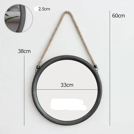 Alloy heart-shaped hanging mirror