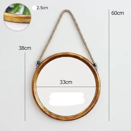 Alloy heart-shaped hanging mirror