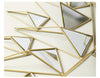 Grand miroir mural design à triangles 3D