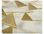 Grand miroir mural design à triangles 3D