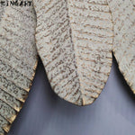 Miroir mural rond avec plumes blanches Decoration
