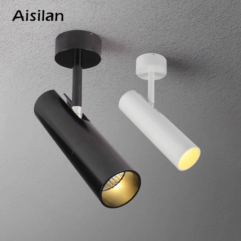 Spot design LED cylindre en aluminium orientable Light