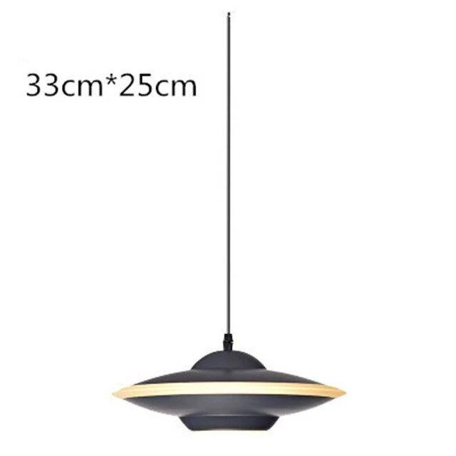 pendant light LED colored flying saucer