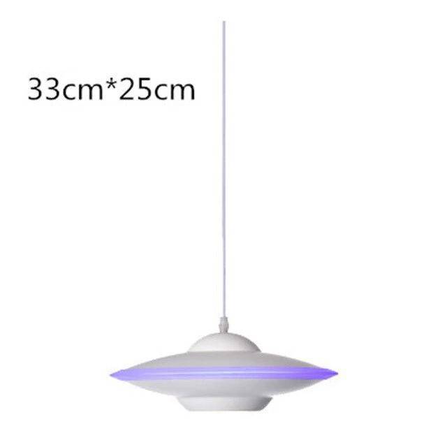 pendant light LED colored flying saucer