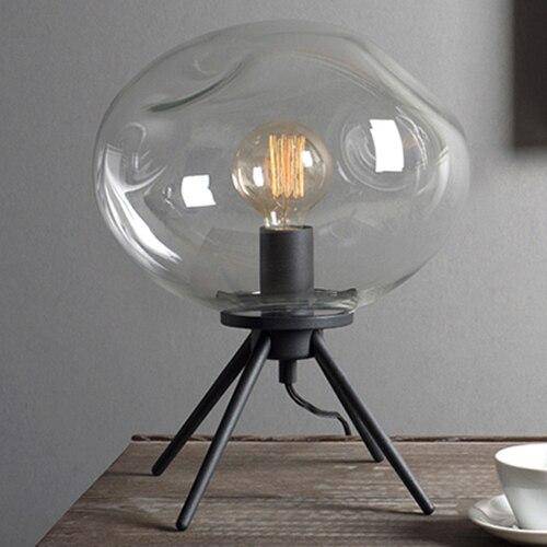 Lampe à poser design LED en verre soufflé Glass