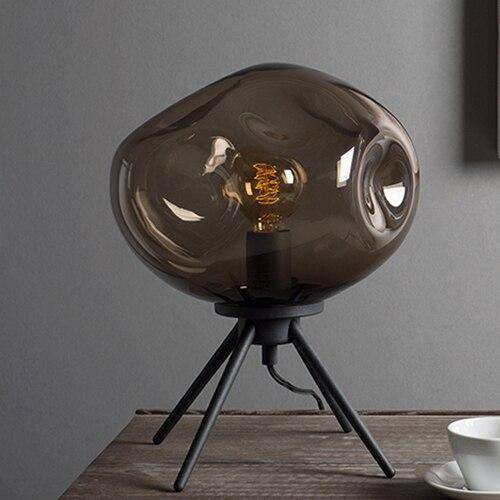 LED table lamp in blown glass Glass