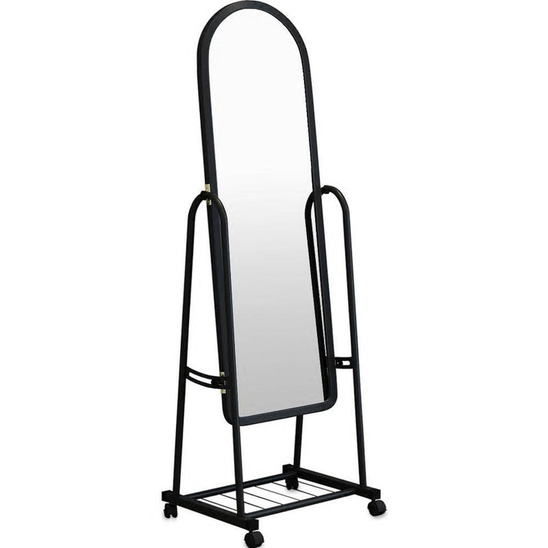 Standing mirror with castors Dressing room