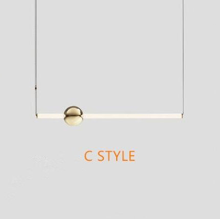 Orion gold tube design chandelier
